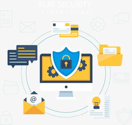 矢量手绘网络安全素材 免费高清PSD资源的专业应用